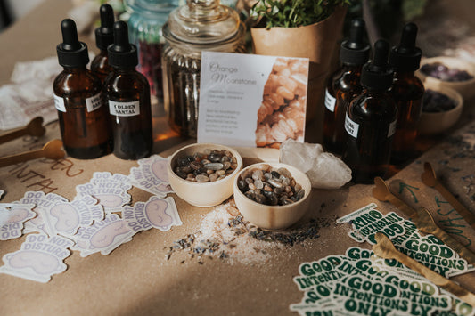 CANDLE & CRYSTAL PAIRINGS | AFFIRMATIONS, CHAKRAS, SMUDGES INFO
