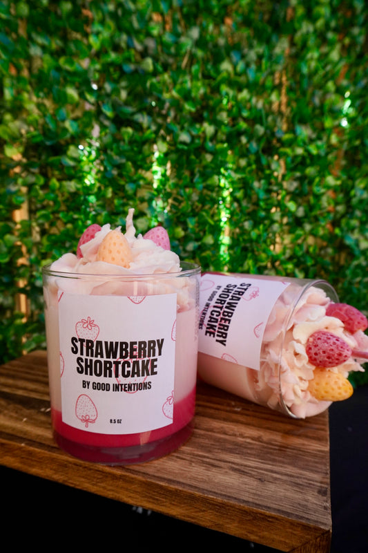 Strawberry Shortcake Whipped Candle