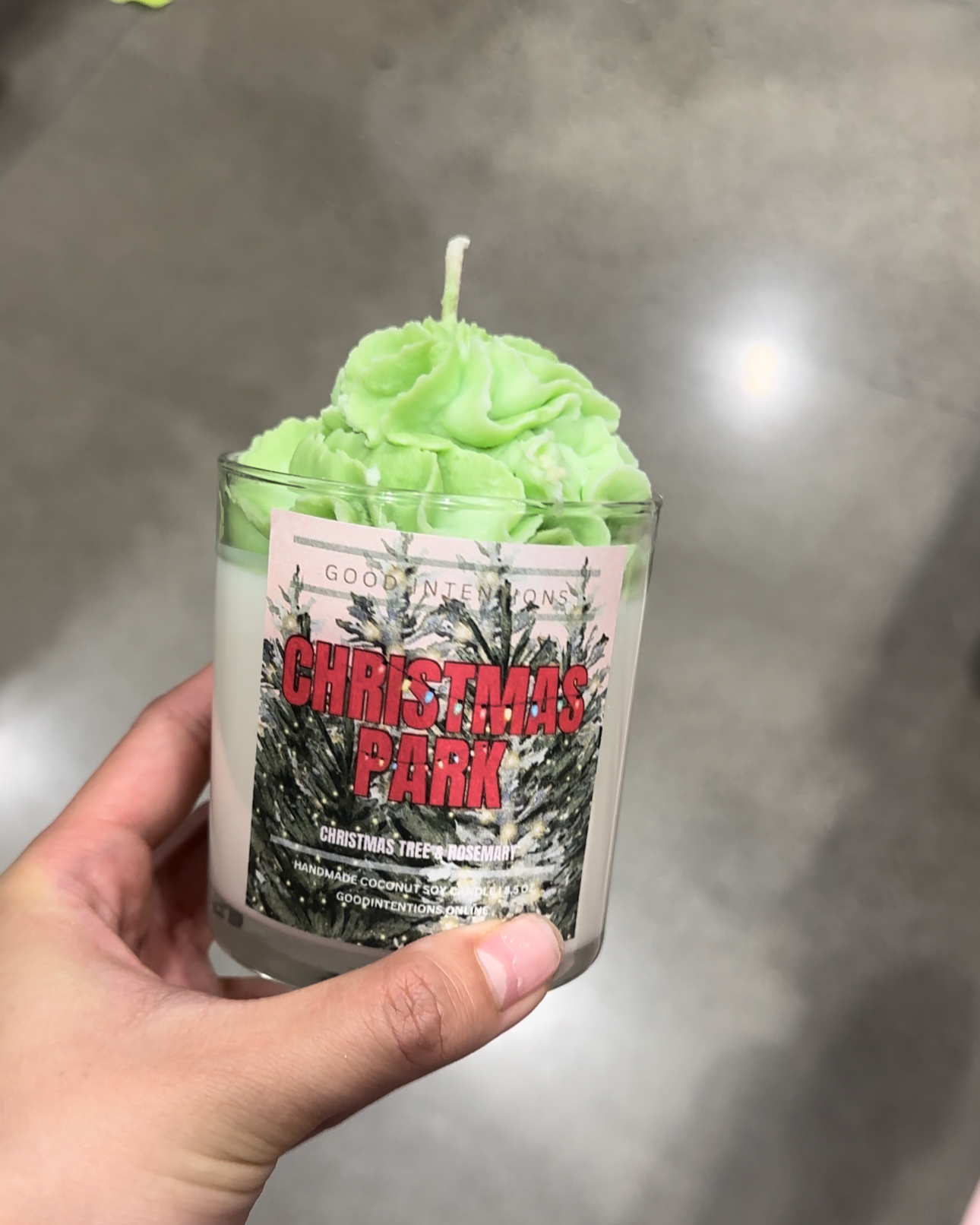 Christmas Park Whipped Candle