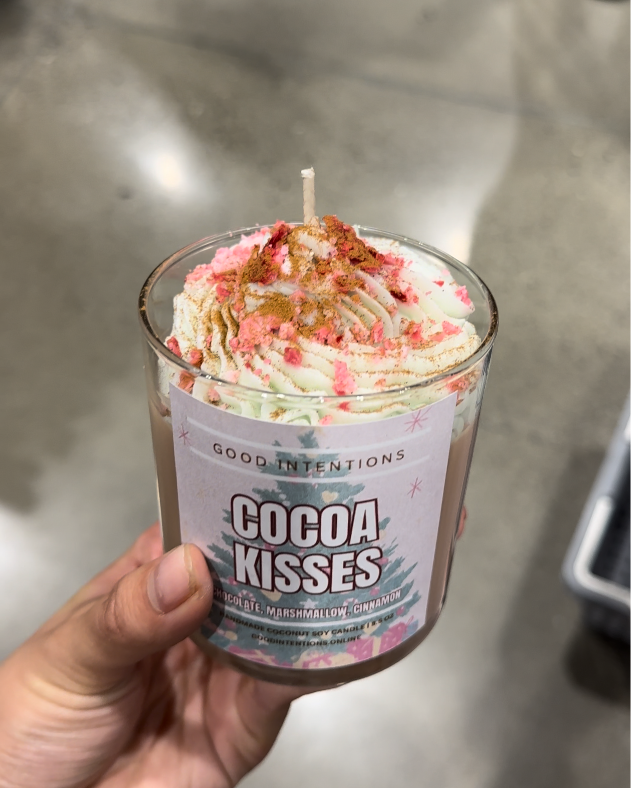 Cocoa Kisses Whipped Candle