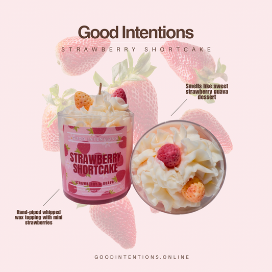 Strawberry Shortcake Whipped Candle